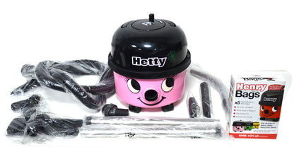 Hetty Vacuum Cleaner Used Cylinder Single Speed Vacuum Cleaner Serviced Pink